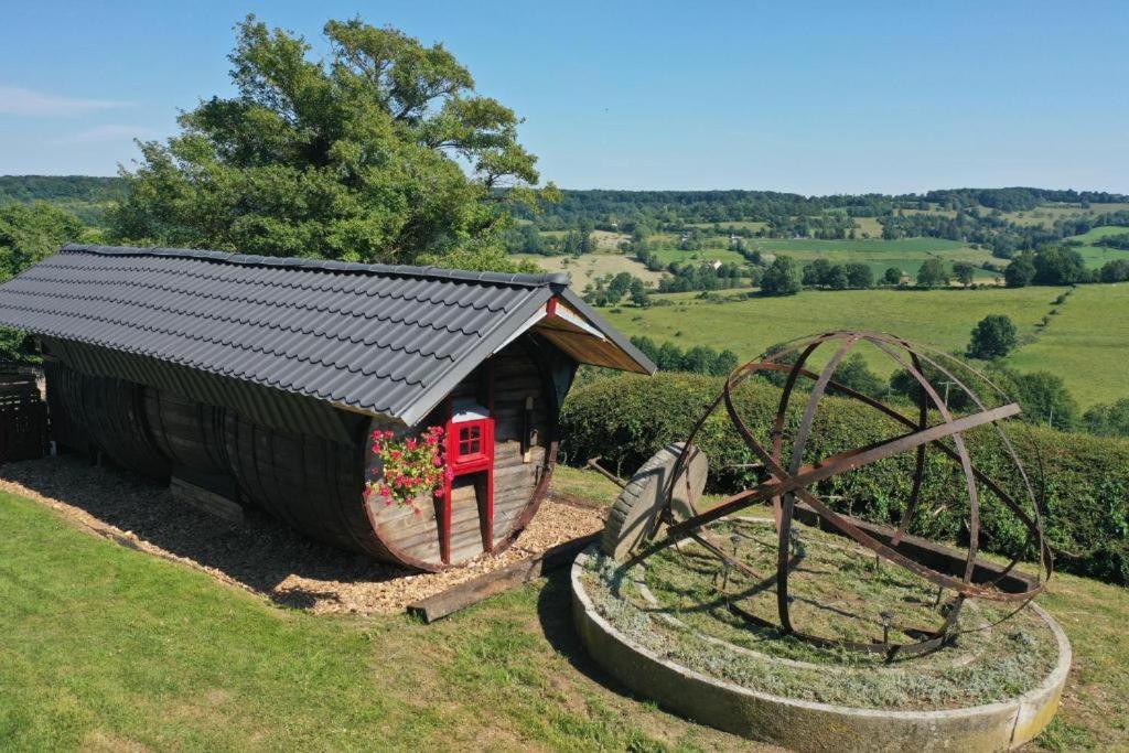 Gite Insolite "Le Coup De Foudre" Sa Vue Panoramique Vimoutiers Exteriér fotografie